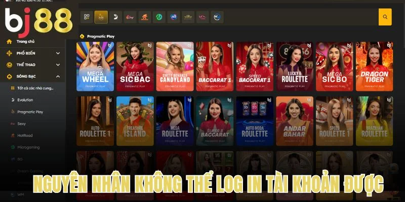 Đăng Nhập 2 Nguyên nhân không thể đăng nhập được